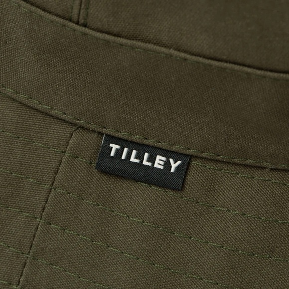 New TILLEY sz S Waxed Cotton Bucket Waterproof Hat Green Handmade Sun pr… - Picture 4 of 10